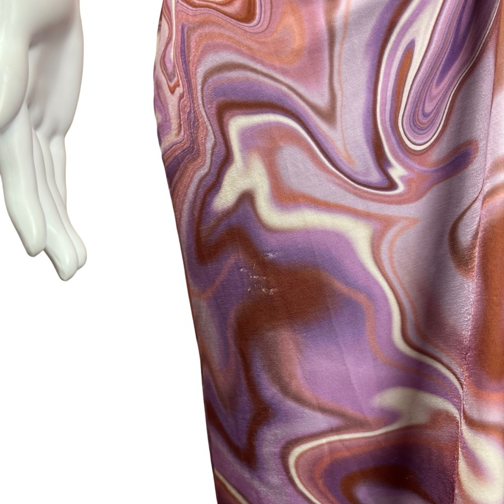 House of CB Kasia Purple Swirl Cutout Midi Dress - Picture 7 of 12
